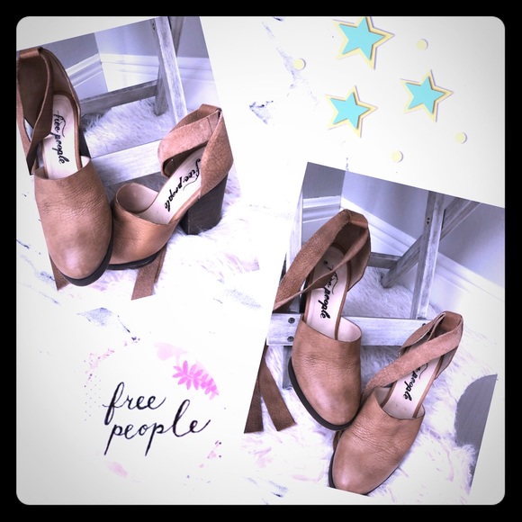 Free People Shoes - Free People Ankle Tie Strap Clogs in Carmel
